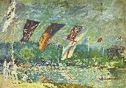 Alfred Sisley Regatta at Molesey, painting